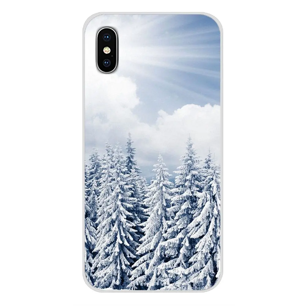 Для Apple IPhone X XR XS MAX 4 4s 5 5S 5C SE 6 6S 7 8 Plus ipod touch зимний Нью-Йорк Центральный парк Снежный
