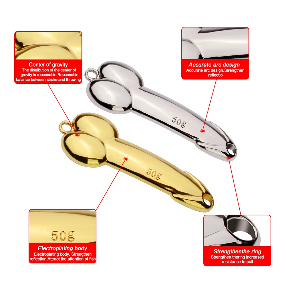 1 шт. ложка приманки рыболовные снасти серебряный золотой цвет 43 г 50 г/76 мм 79 5