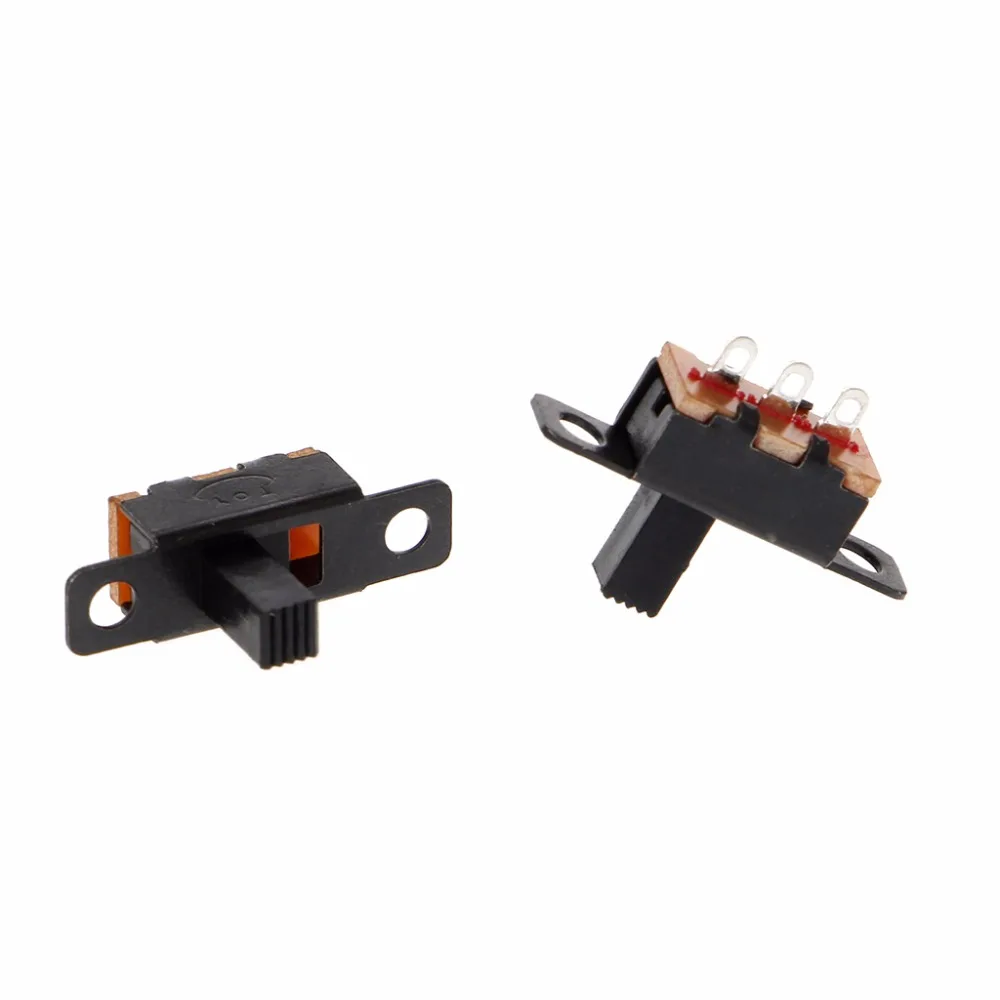20 Pcs DC 50V 0.5A 3 Solder Lug Pin 2 Position SPDT 1P2T Mini Panel Slide Switch Switches | Обустройство дома