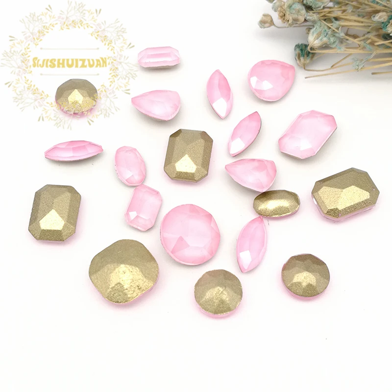 Новое поступление! Стеклянные стразы в Форме Розы и разных размеров аксессуары