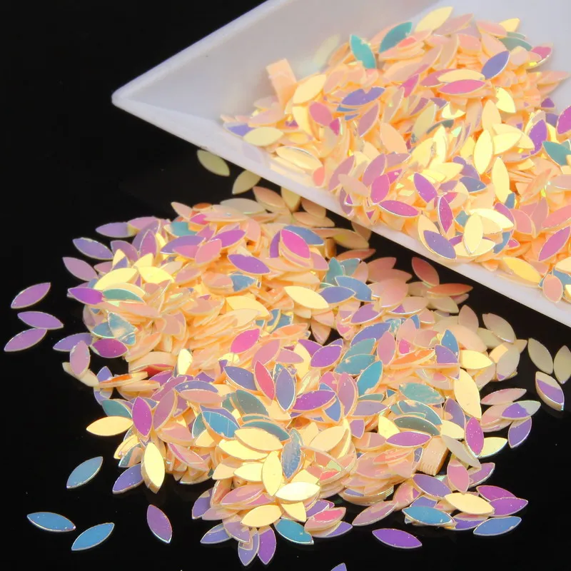 10 г/пакет потрясающая красота блеск для ногтей пылевые блестки оранжевая маркиза