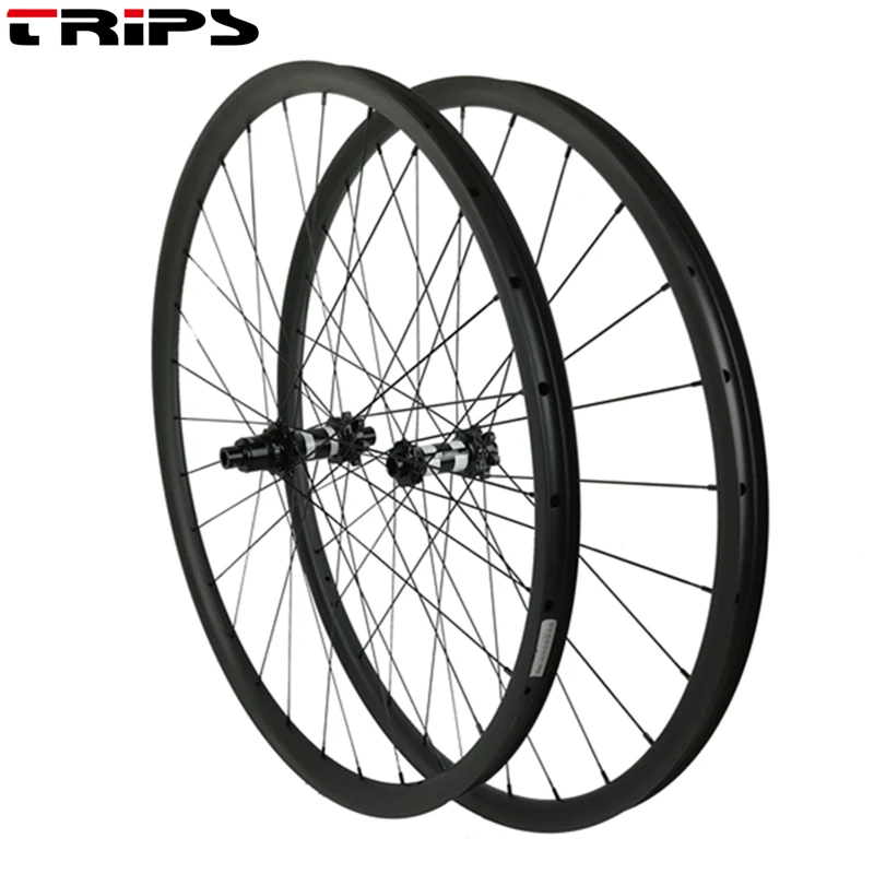 29er MTB Углеродные колеса 350 Центральный замок 54T hub горный велосипед углеродная