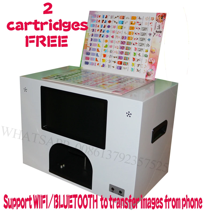 

Nail printer and flower printer 5 nails printing and 3 roses printing at the same time with wifi and bluetooth to transfer photo