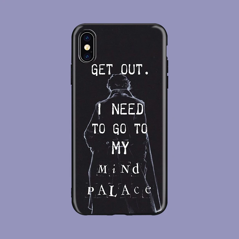 Шерлок 221b baker street черный мягкий чехол для телефона iPhone 8 7 6 6 S Plus X XS MAX 5 5S SE XR Шерлок - Цвет: 652