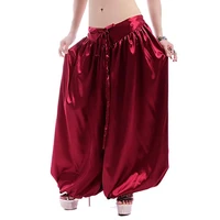 hot ats tribal belly dance trousers fashion dance costume belly dancing pants belly dancing satin bloomers dance pantaloons 9002