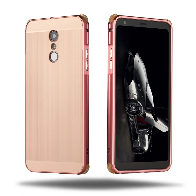 Роскошный чехол для LG Stylo 4 Q чехол со стилусом противоударный металлический алюминиевый каркас ультра тонкий чехол для LG Q Stylus Stylo 4 Чехол