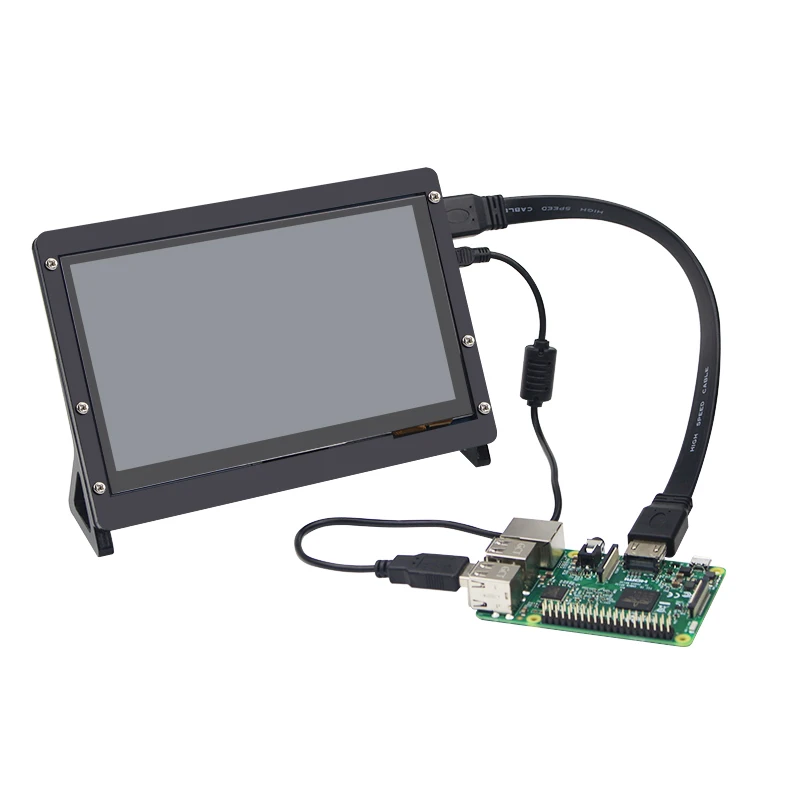 7 дюймовый дисплей Raspberry Pi 4 сенсорный ЖК экран 1024*600 800*480 TFT держатель опция для Jetson