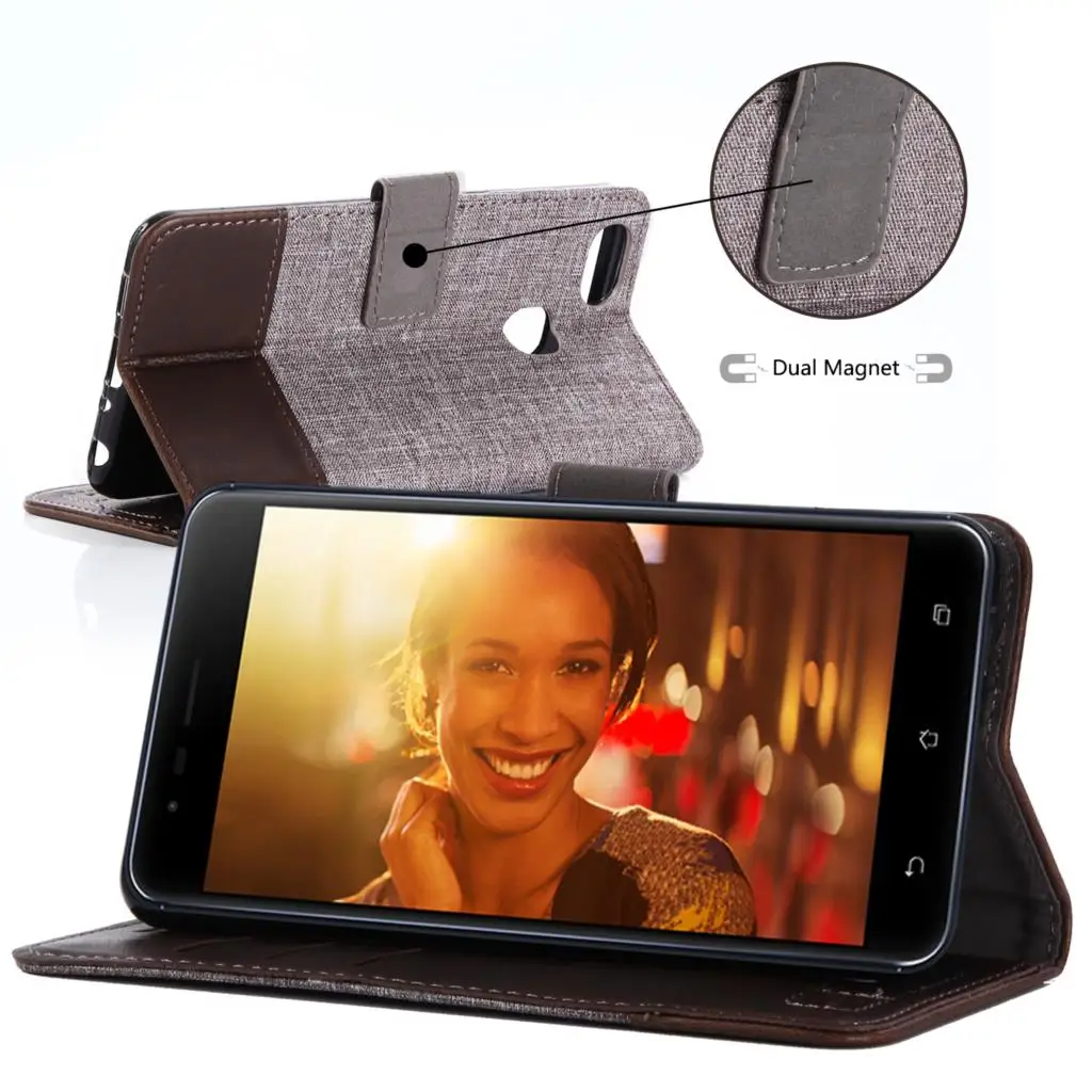 Роскошный кожаный чехол для Asus Zenfone Live ZB501KL AR ZS571KL ZOOM ZE553KL GO ZB500KL MAX 3 Laser ZC551KL ZB570TL