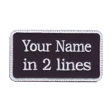 Cheap custom embroidered patches No Minimum Lower price name tag hot sales Embroidered Patches | Дом и сад