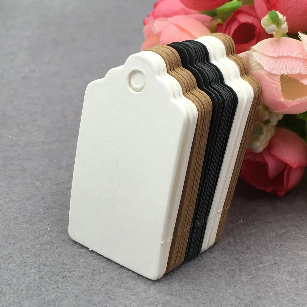 Крафт-бумага бирка пустой подарок тег Свадебные ярлыки вечерние открытки Цена