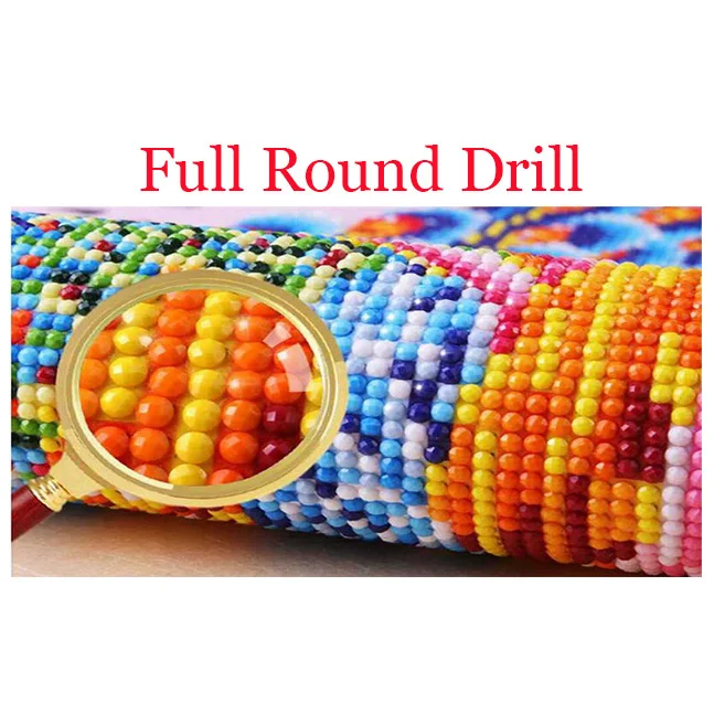 Round Drill 5D DIY полный квадратный/круглый дрель Алмазная картина "Ловец снов" 3D горный хрусталь вышивка крестиком Мозаика 5D домашний Декор подарок - Цвет: Round Drill