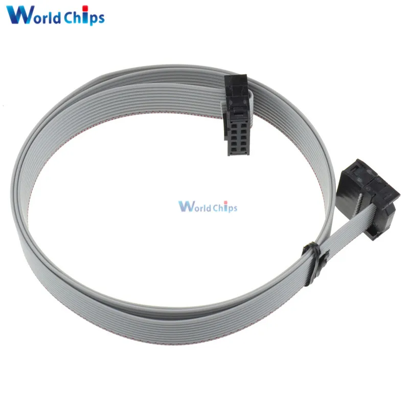 70 см 10 Pin USBISP USBASP для JTAG AVR скачать провод P ленточный кабель 2 54 фута