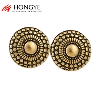 new fashion women ethnic vintage copper charms clip earrings statement 2020 round jewelry earrings for women