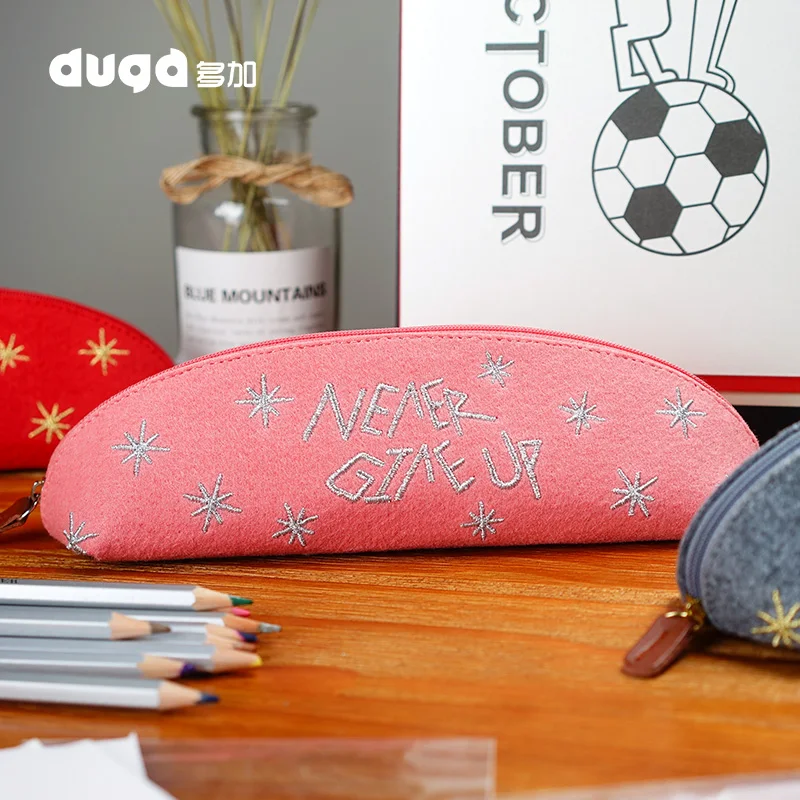 Фетровая сумка для карандашей тканевый пенал школьные и офисные принадлежности