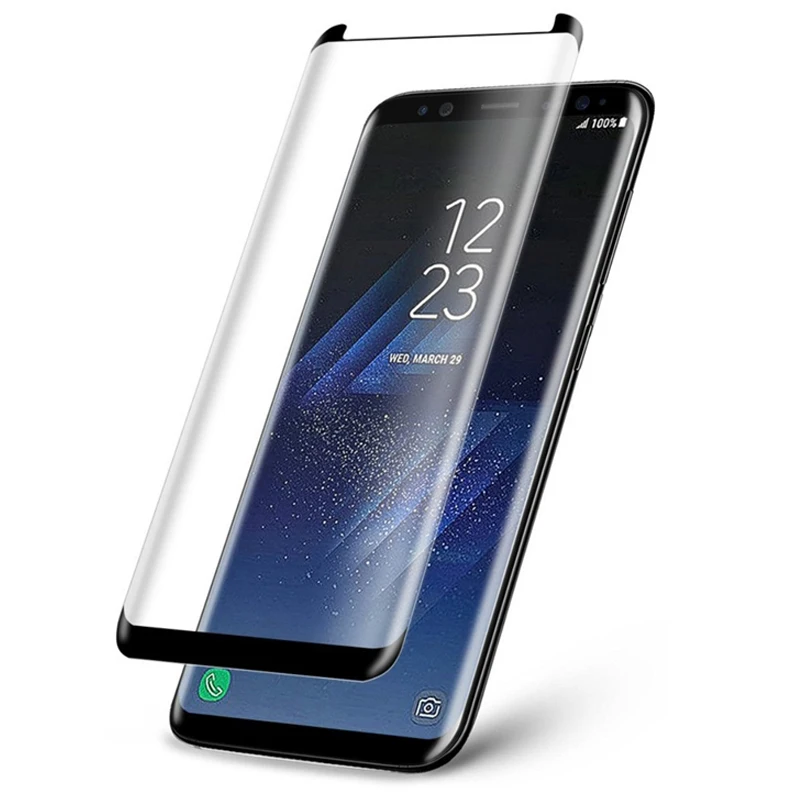

Case Friendly 3D Curved 9H Tempered Glass For Samsung Galaxy S8 S9 Plus S8+ S9+ Note 8 9 Screen Protector Film Not Full Cover