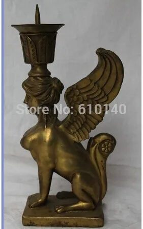 mr 10&quot Chinese Brass sexy Belle Girl naked lady Statue Candle Holder Candlestick | Дом и сад