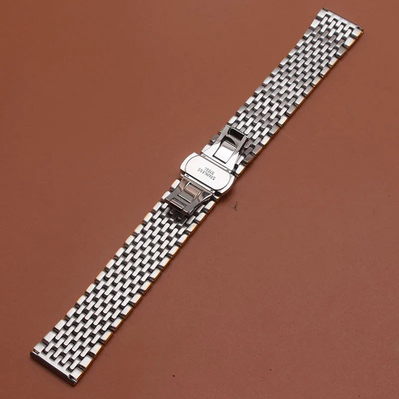 Браслет для часов мужской из нержавеющей стали металлический кварцевый браслет