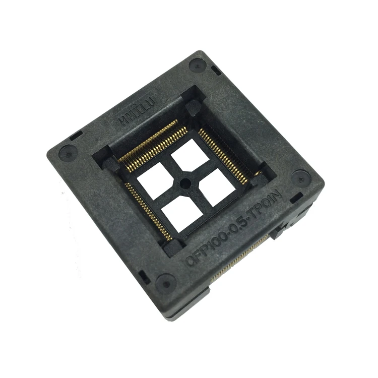 TQFP100 FQFP100 LQFP100 обжиг в гнездо OTQ 100 0.5 09 шаг 0 5 мм IC Размер корпуса 14x14 Открытый Топ