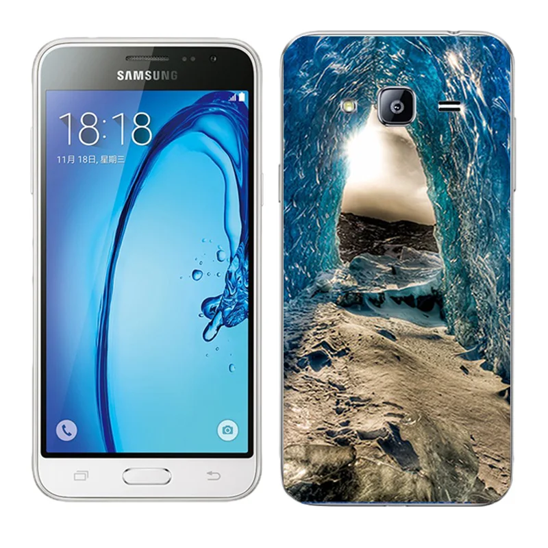 Мягкие чехлы для Samsung Galaxy J3 2016 силиконовые телефонов с изображением туманности