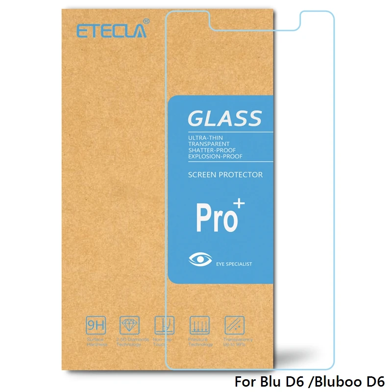 2 шт для Blu D6 закаленное стекло Bluboo D 6 защита экрана прозрачное HD защитное 0 33 мм