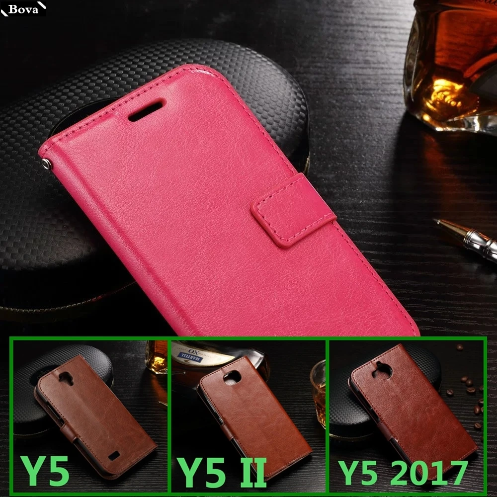 Держатель для карт, чехол для huawei Y5 Y5 II Y5 Prime Lite, чехол для телефона из искусственной кожи, кошелек, откидная крышка, чехлы для телефонов