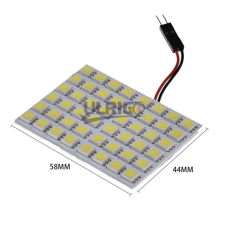 ULRIGO 1 шт. 48SMD купольсветодиодный Светодиодная 5050 48led Lumiere Dome панель T10/BA9S/ Feston