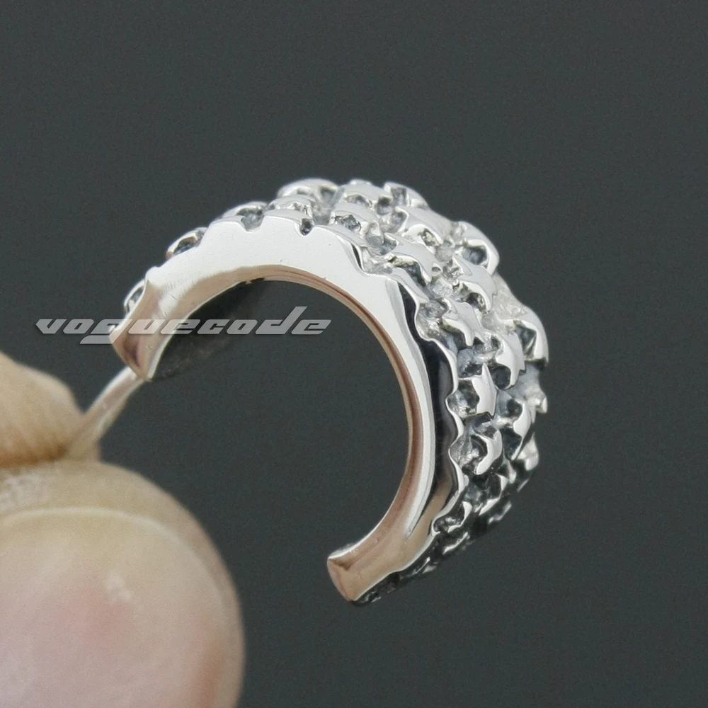Серьги Серебряные в стиле панк 8R011 для мужчин|star gemstone|stars on the beachearings |