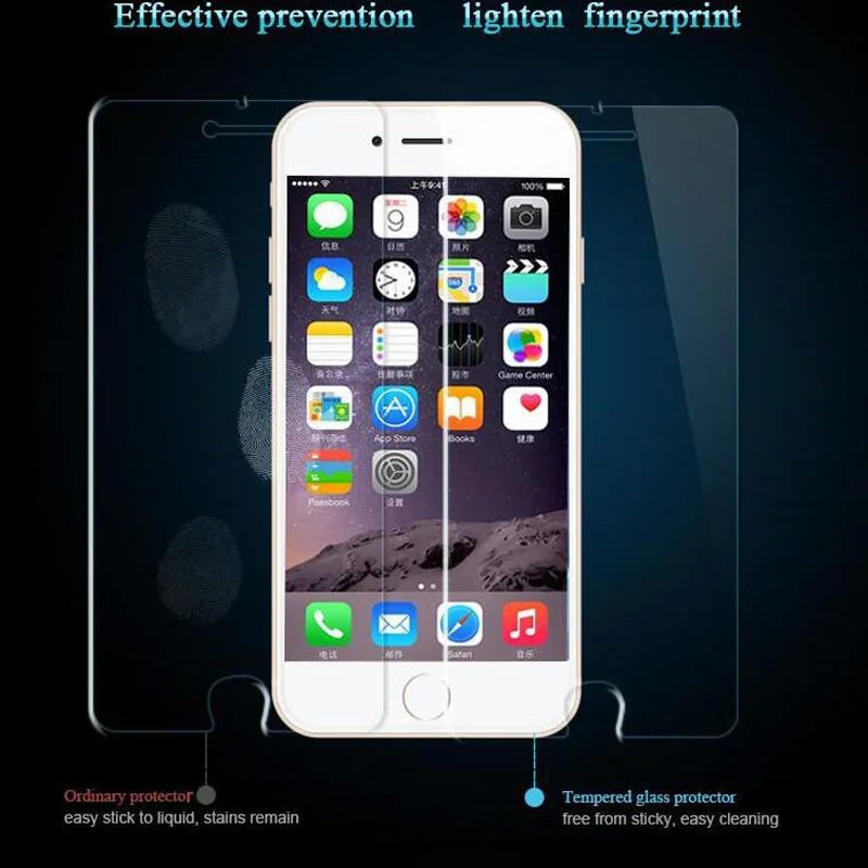 Закаленное стекло Wang cang li 5 шт. для iphone 4s 5s 6 6s plus 7 Защитная пленка экрана защитная