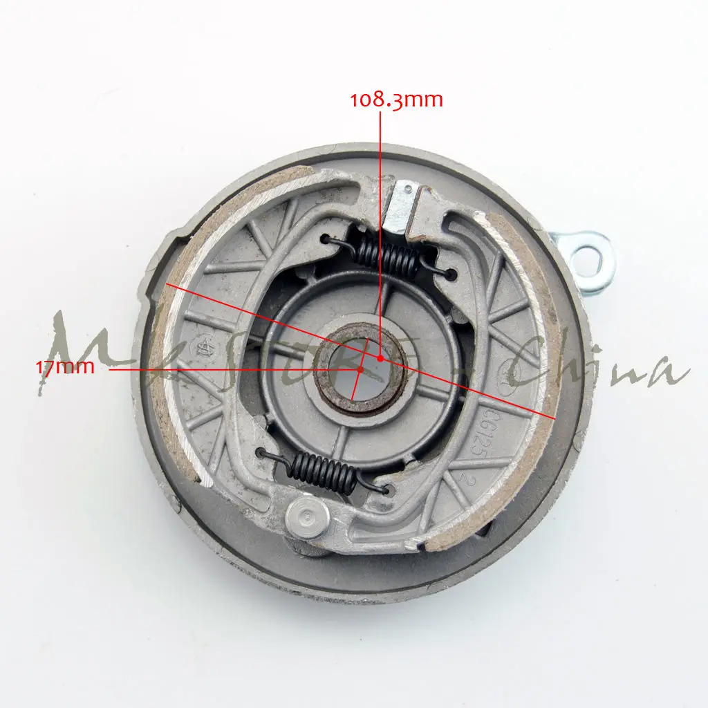 Правый Тормозной суппорт барабан башмак сборка ступицы колеса для 50 125cc ATV Quad