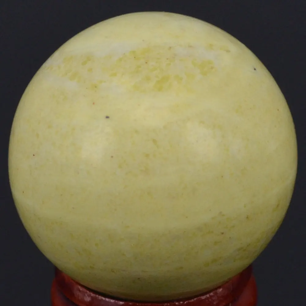 40 мм натуральный драгоценный камень желтый серпантин СФЕРА ХРУСТАЛЬНЫЙ ШАР