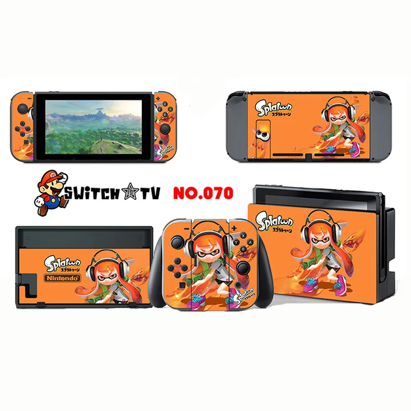 Виниловые наклейки для Pokemen/Zelda Decal Cover Набор для консольный переключатель Nintendo и Joy-Con Controlle - Цвет: 070
