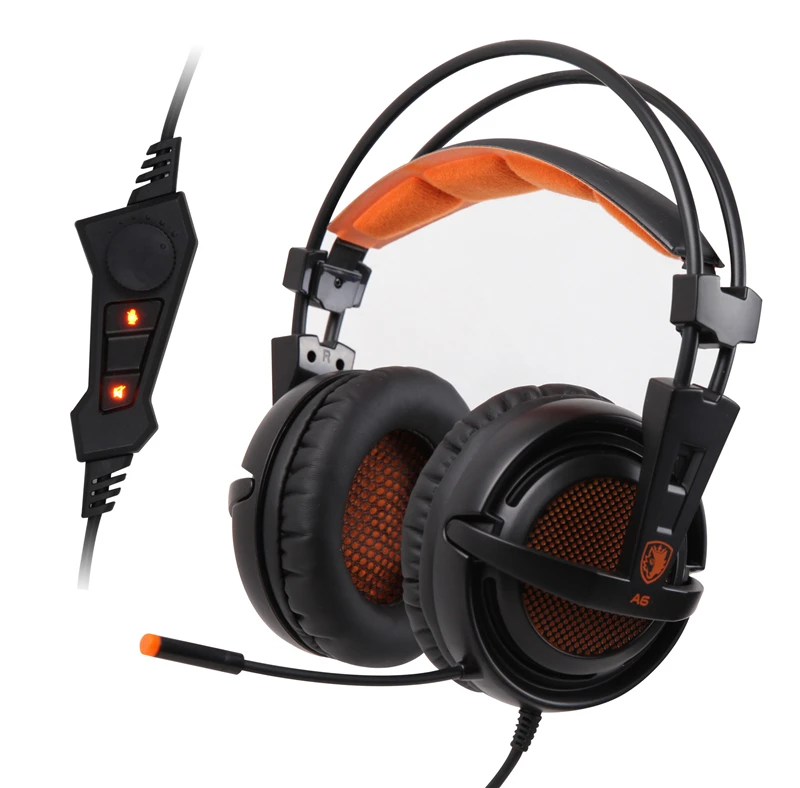 Игровые наушники Sades A6 USB 7 1 с объемным звуком|7.1 surround sound|sades a6gaming headphone usb |