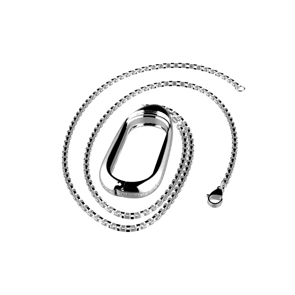 Mijobs для Xiaomi Band 3 версия металлический чехол ожерелье украшение Mi Подвеска