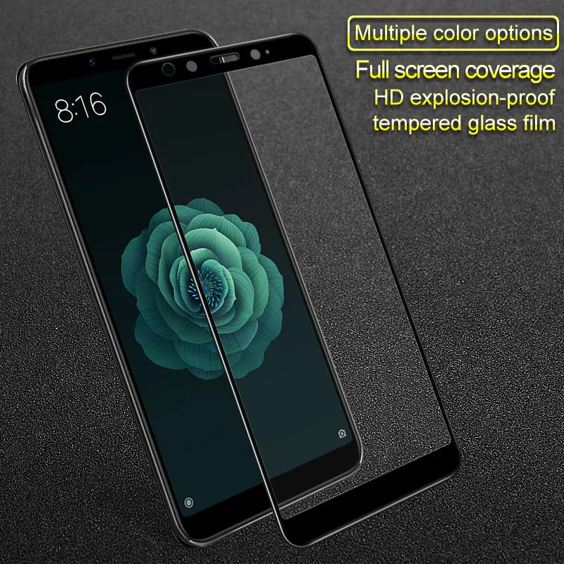 Imak Для Xiaomi Mi6X A2 Mi5X A1 Mi6 Redmi note 5A полное покрытие экрана закаленное стекло Защита