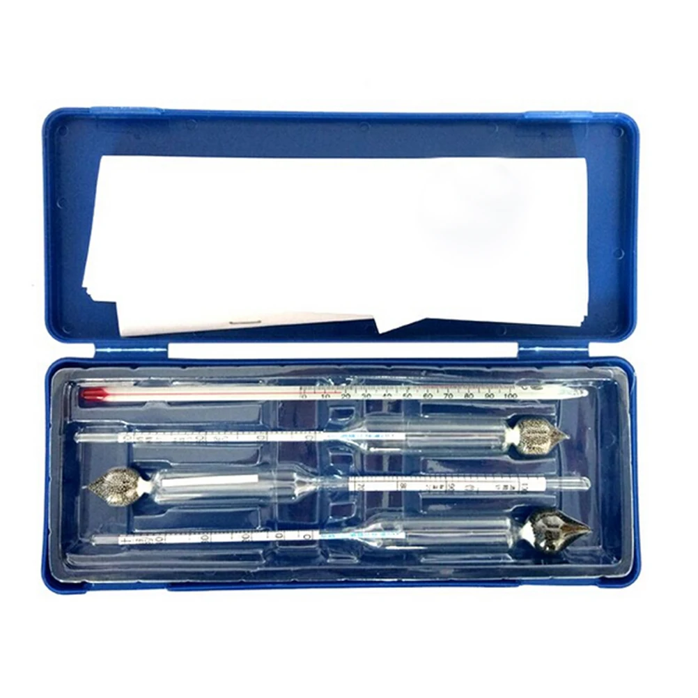 Спиртометр гидрометр со стеклянным поплавком 4 шт./компл. | Инструменты