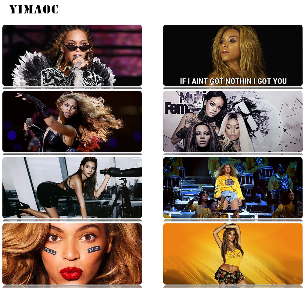 YIMAOC Beyonce Коврик для компьютерной мыши коврик Противоскользящий натуральный