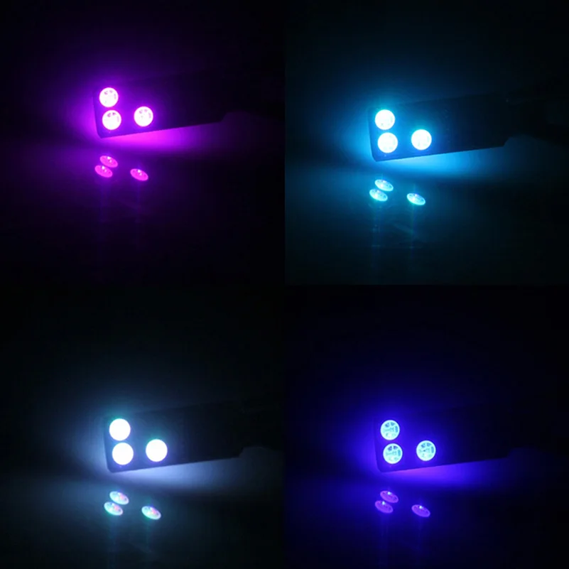 2 шт. T10 W5W светодио дный огни автомобиля лампы RGB с дистанционным Управление 194 168