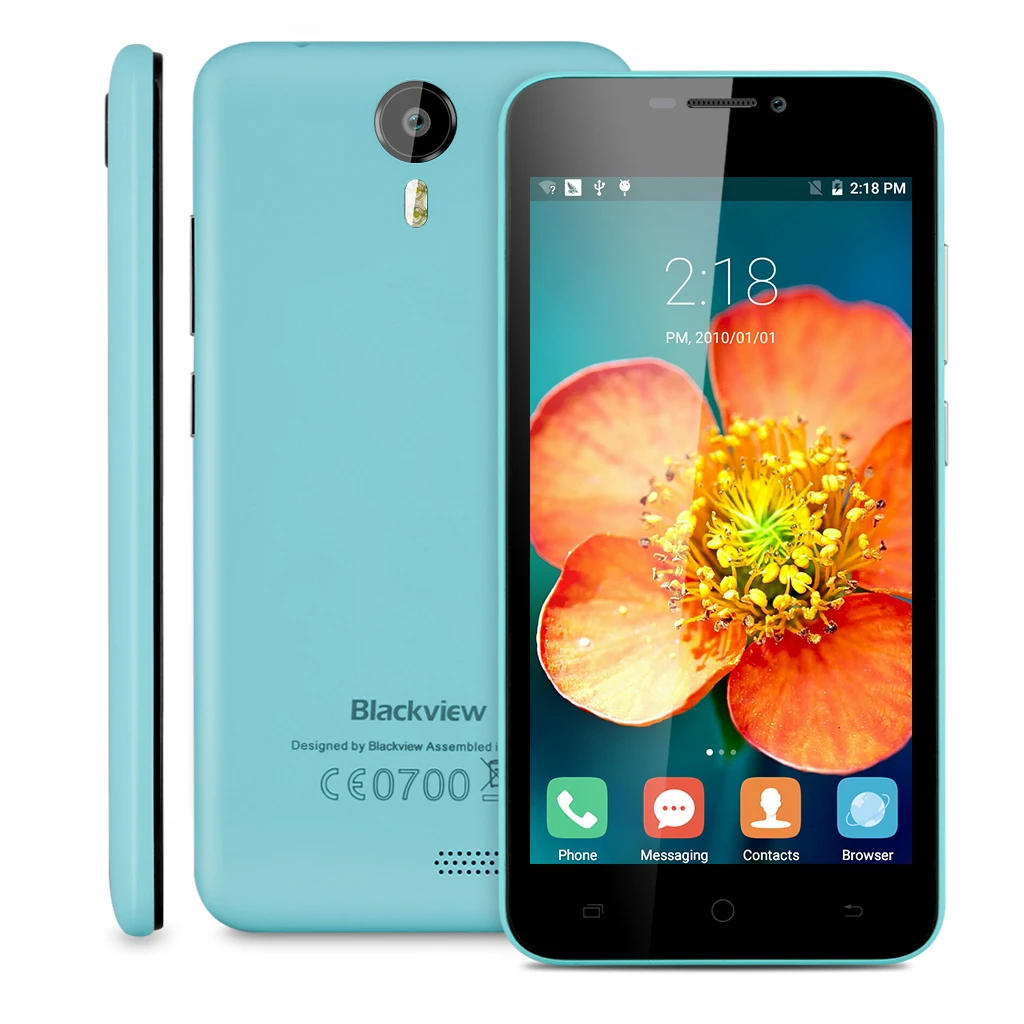 Оригинал Blackview BV2000S смартфон MTK6580 4 ядра сотовых телефонов 1 GB 8 Android 5 3g gps мобильного