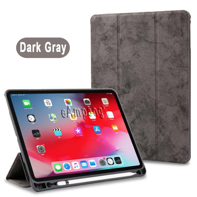 Чехол для Apple iPad Pro 12,9 12," Чехол Премиум кожа крокодиловый узор Смарт бодрствующий сон Funda+ карандаш держатель
