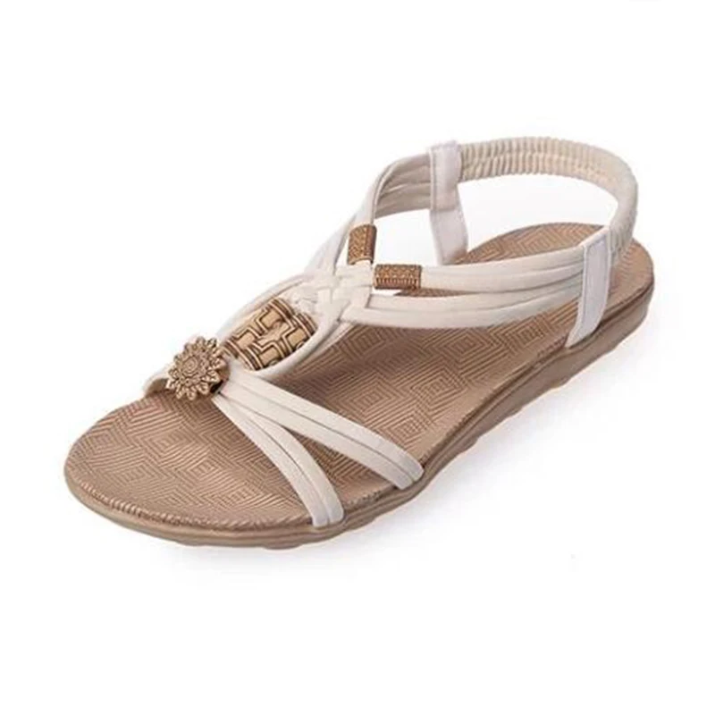 Женские сандалии в винтажном стиле босоножки гладиаторы на танкетке пляжные