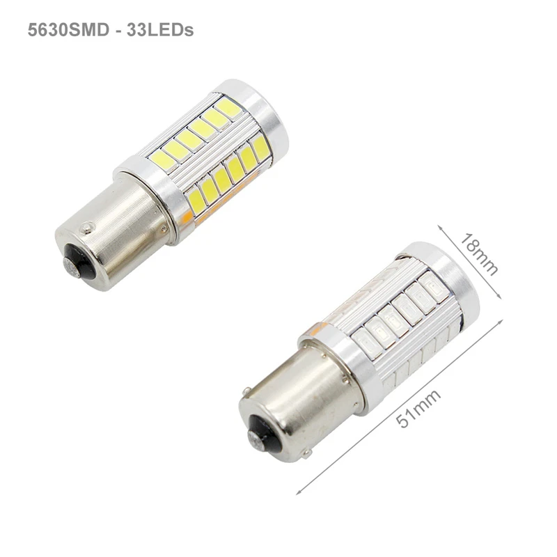 Yue Yi Shangpin 1 шт. Высокая мощность супер яркий 1157 BAY 15D P21 / 5 Вт 33 SMD 5630 светодиодный