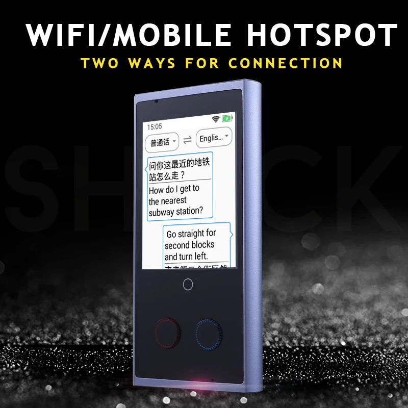 Translaty Voice Instant Translator 75 Smart Portable English Language Intelligent Voice Translators Simultaneous Machine Device