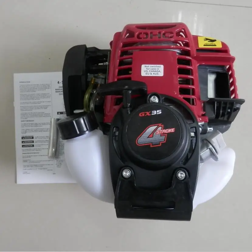 GX35 бензиновый двигатель 35.8CC 1.2HP 4 цикл рюкзак 35CC BRUSHCUTTER триммер KNASCK опрыскиватель