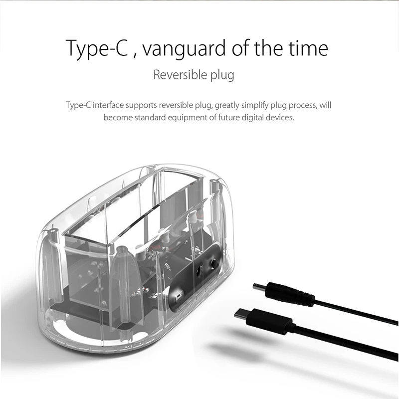 ORICO 6139C3 3.5 inch Type-C Transparent Hard drive Enclosure USB3.1 Gen2 Drive Dock 12TB Drives External Case | Компьютеры и офис