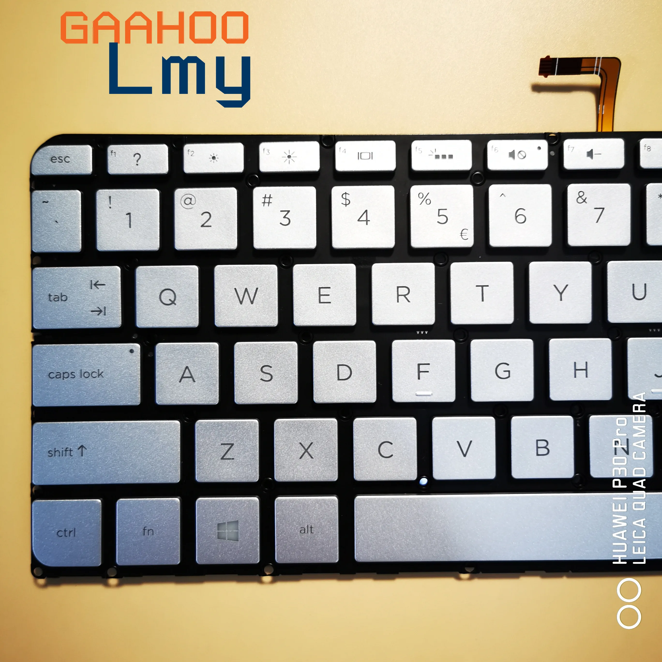 Клавиатура для HP Spectre 13 V V000 V010CA V011DX V018CA V021NR V100 Sivler/Золотая клавиатура с подсветкой