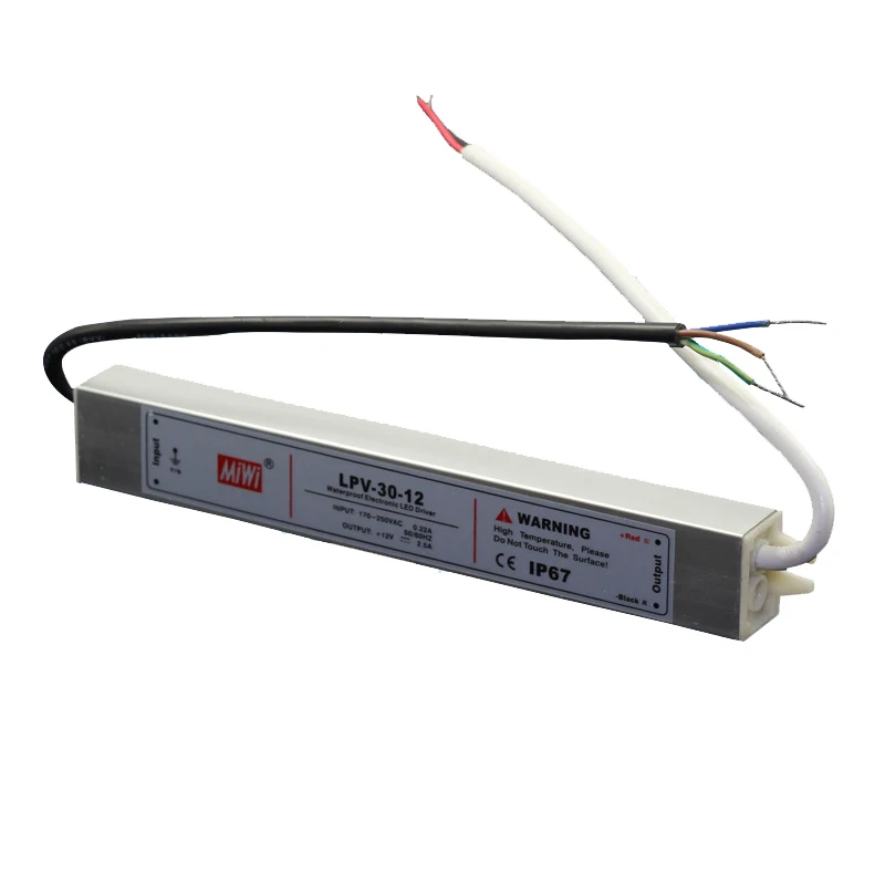 Водонепроницаемый блок питания Выход DC12V, 24V LPV AC DC Светодиодный импульсный источник питания 200W 24 вольт светодиодный SMPS