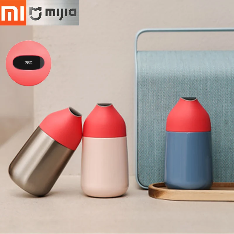 Xiaomi Kiss Fish CC мини умная чашка вакуумная термоизоляционная бутылка умный Температурный датчик OLED дисплей экран