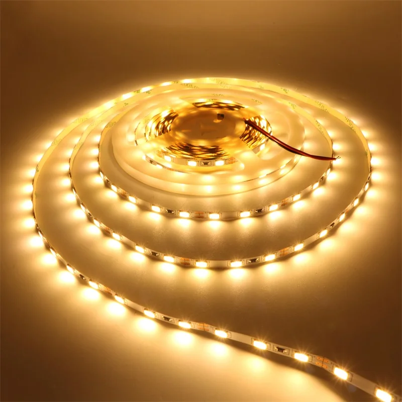 

SZYOUMY DC 12V 5M LED Strip SMD 5630 60 LEDs /M Flexible Light 5MM LED Strip White Warm white