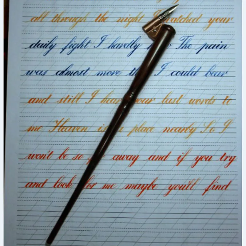 Handmade Wooden Magic Wand Copperplate Script Oblique Dip Pen Nib Holder Best Gift Calligraphy Dip Pen