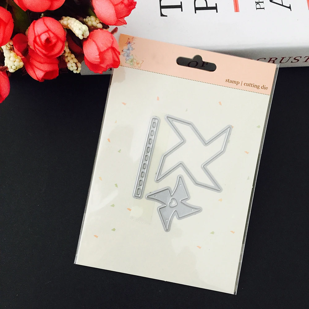 Collage windmill Metal Cutting Dies Stencils for DIY Scrapbooking Album Paper Card Decorative Craft Embossing Die Cuts Decor | Дом и сад
